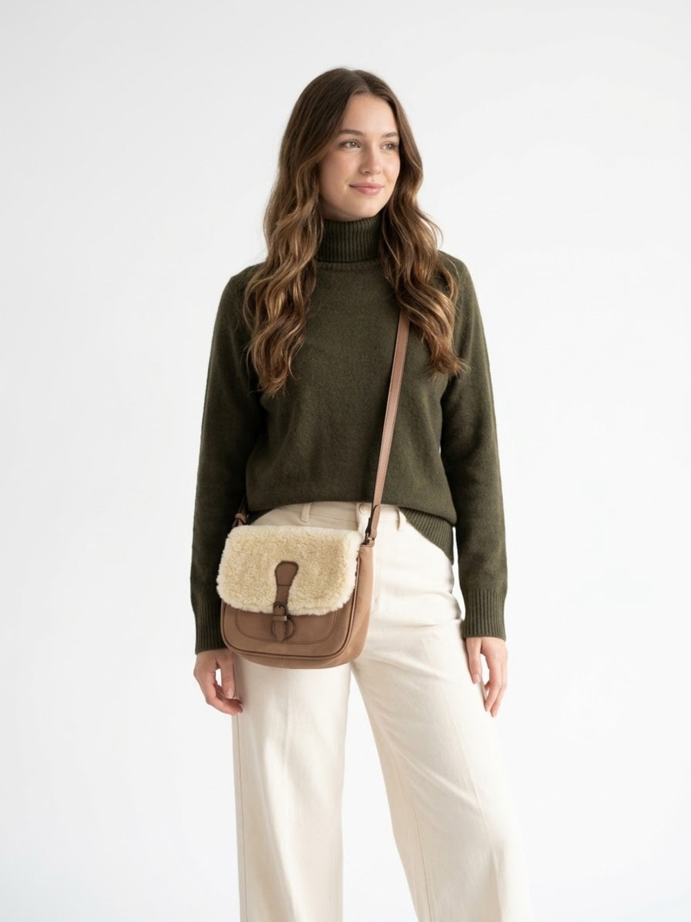 Cleo + Wolf Women’s Sherpa Crossbody Bag